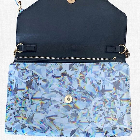 Betsey Johnson Prism Kaleidoscope Crossbody Wallet Bag Purse NWOT - Picture 5 of 11